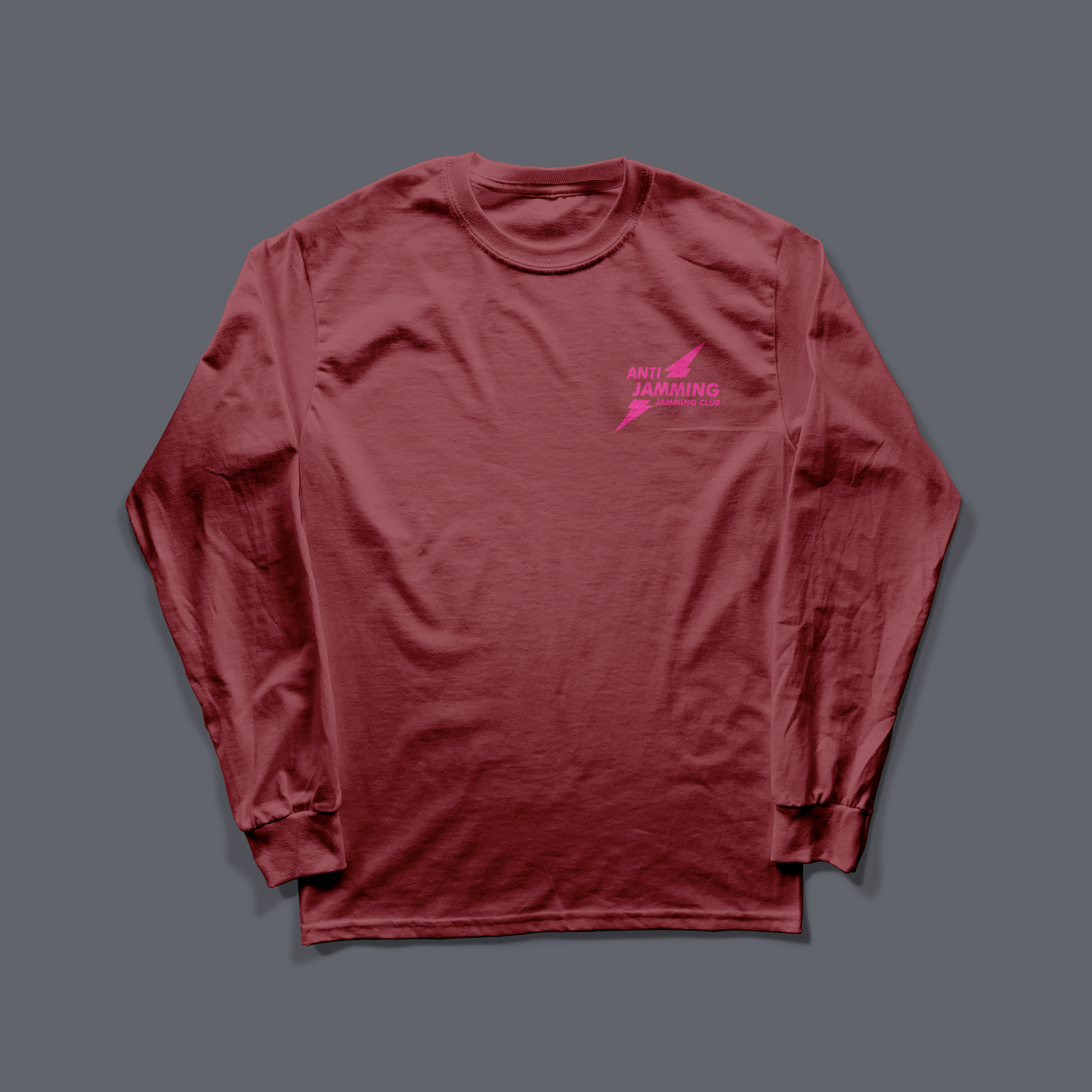 AJJC MOD I Long Sleeve Tee Black and Pink